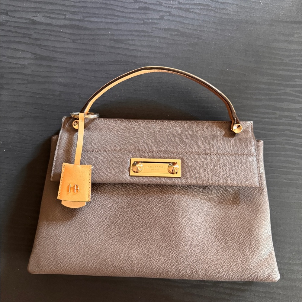 Henri Bendel Grey Top Handle Bag